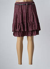 Jupe courte rouge MOKA'S pour femme seconde vue