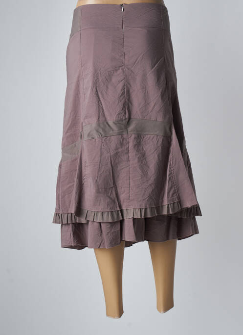 Jupe mi-longue coupe évasée violet ARMAND THIERY femme