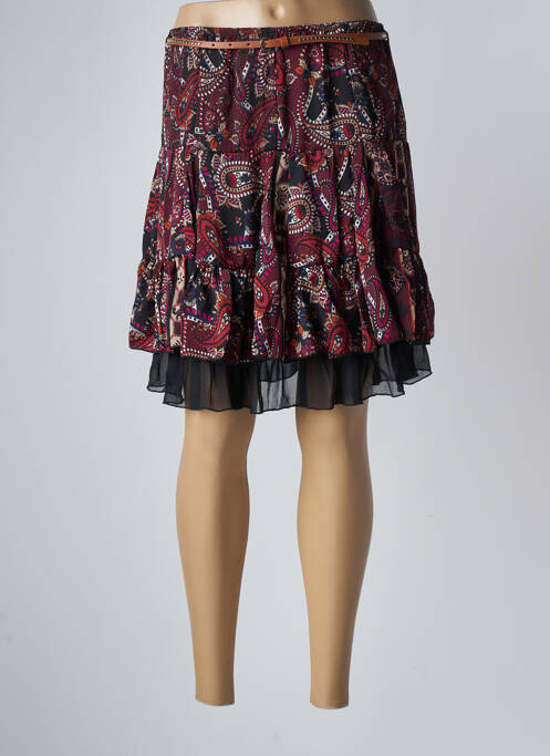 Jupe courte rouge MOKA'S pour femme