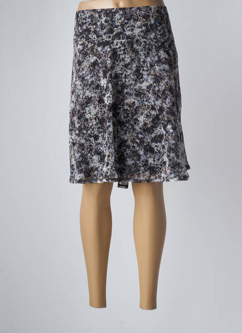 Jupe mi-longue gris BREAL pour femme