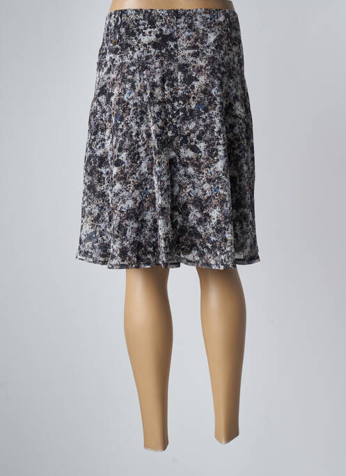 Jupe mi-longue gris BREAL pour femme