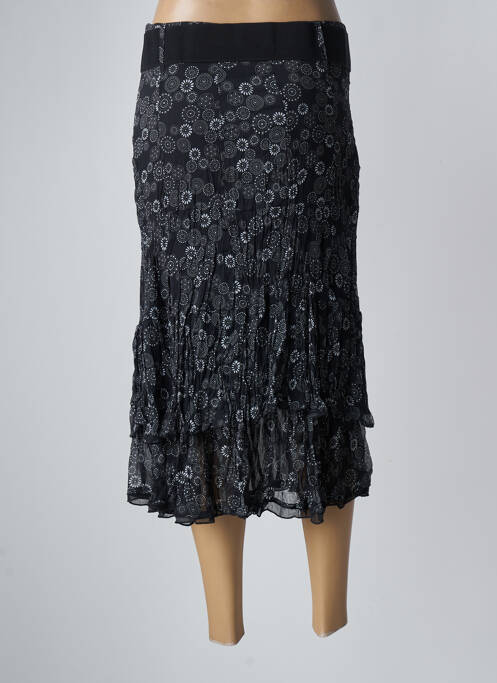 Jupe mi-longue noir MOKA'S pour femme