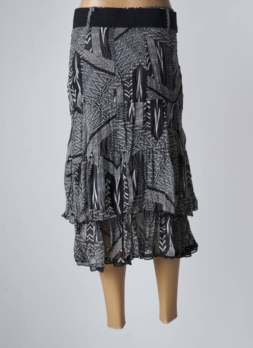 Jupe mi-longue noir MOKA'S pour femme