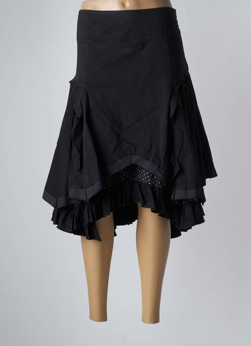 Jupe mi-longue noir VOTRE MODE pour femme