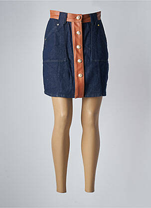 Jupe courte poches bleu VICTORIO & LUCCHINO femme