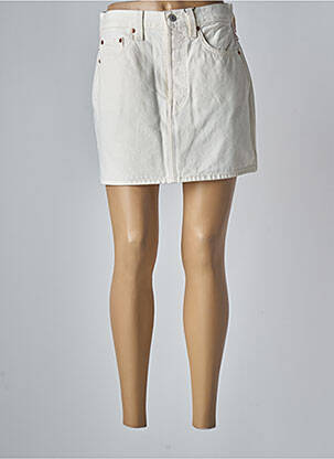 Jupe courte poches blanc LEVI'S femme