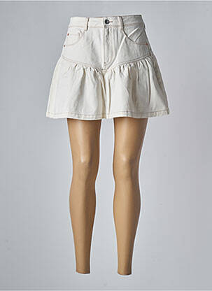 Jupe courte taille haute beige SALSA femme