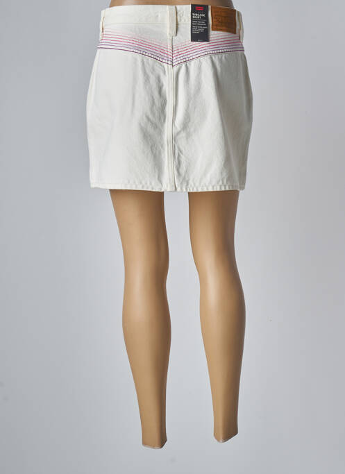Jupe courte blanc LEVIS femme