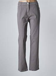 Pantalon droit stretch taille normale gris DAMART femme