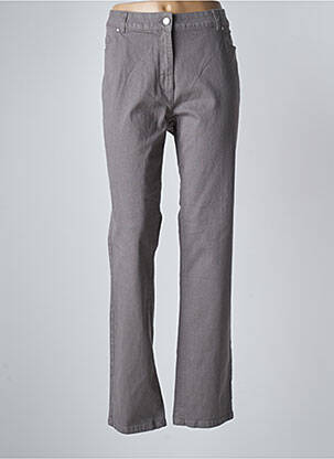 Pantalon droit stretch taille normale gris DAMART femme