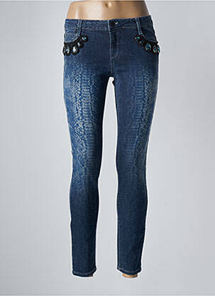 Jeans coupe slim slim taille normale bleu MET femme