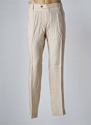 Pantalon slim tissage popeline taille normale beige DOPPELGÄNGER homme