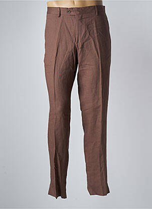 Pantalon slim tissage popeline taille normale marron DOPPELGÄNGER homme