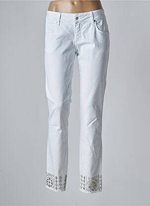 Pantalon slim blanc MET pour femme