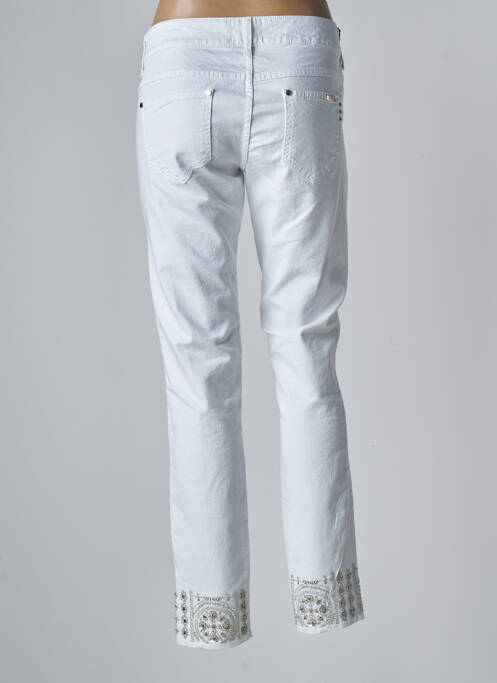 Pantalon slim blanc MET pour femme