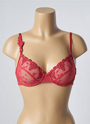 Soutien-gorge effet matière satinée haut soutien-gorge emboitant rouge PASSIONATA femme