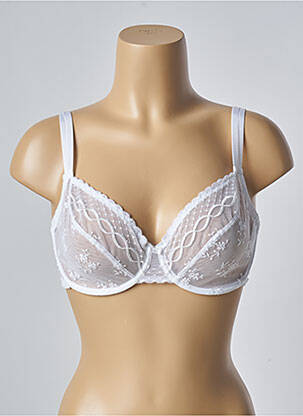 Soutien-gorge effet matière satinée haut soutien-gorge emboitant blanc PASSIONATA femme
