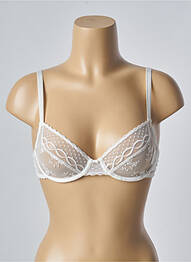 Soutien-gorge effet matière satinée blanc PASSIONATA femme