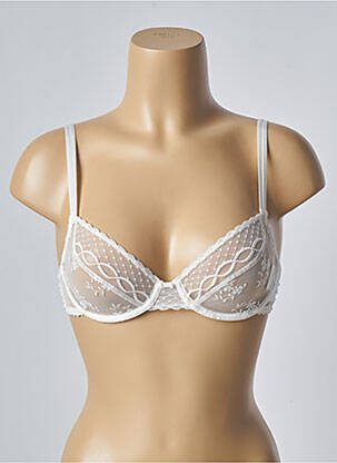Soutien-gorge effet matière satinée blanc PASSIONATA femme