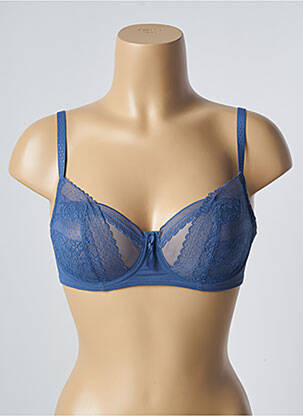Soutien-gorge effet matière satinée haut soutien-gorge emboitant bleu PASSIONATA femme
