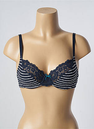 Soutien-gorge effet matière satinée haut soutien-gorge emboitant bleu PASSIONATA femme