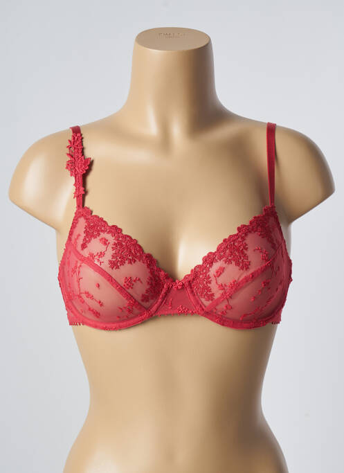 Soutien-gorge effet matière satinée haut soutien-gorge emboitant rouge PASSIONATA femme