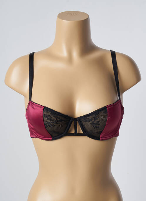 Soutien-gorge effet matière satinée haut soutien-gorge balconnet rouge PASSIONATA femme