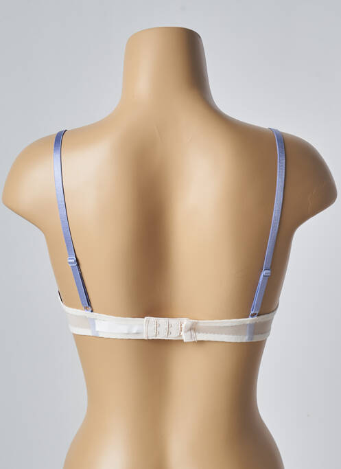 Soutien-gorge effet matière satinée haut soutien-gorge moulé bleu PASSIONATA femme