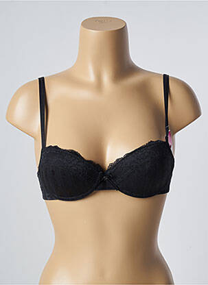 Soutien-gorge effet matière satinée haut soutien-gorge moulé noir PASSIONATA femme