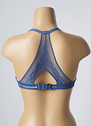 Soutien-gorge effet matière satinée haut soutien-gorge moulé bleu PASSIONATA femme