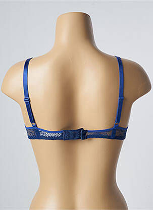 Soutien-gorge effet matière satinée haut soutien-gorge moulé bleu PASSIONATA femme
