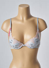 Soutien-gorge effet matière satinée haut soutien-gorge push-up bleu PASSIONATA femme