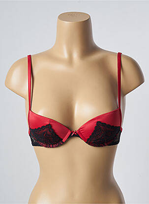 Soutien-gorge effet matière satinée haut soutien-gorge push-up rouge PASSIONATA femme