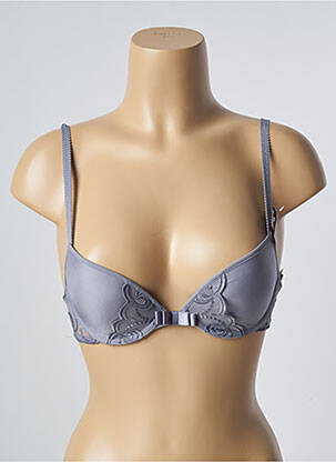 Soutien-gorge effet matière satinée haut soutien-gorge push-up gris PASSIONATA femme