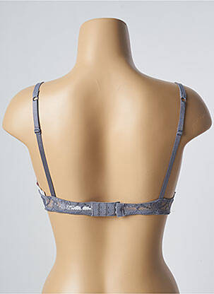 Soutien-gorge effet matière satinée haut soutien-gorge push-up gris PASSIONATA femme