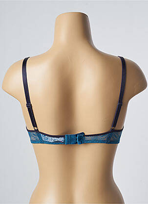 Soutien-gorge effet matière satinée haut soutien-gorge push-up bleu PASSIONATA femme