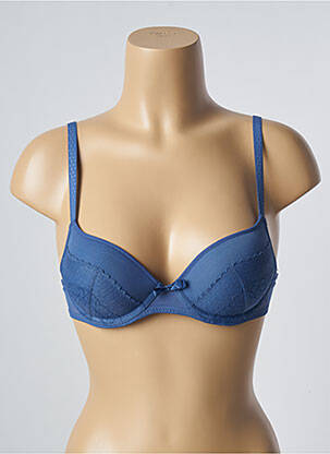 Soutien-gorge effet matière satinée haut soutien-gorge push-up bleu PASSIONATA femme