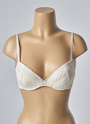 Soutien-gorge effet matière satinée haut soutien-gorge push-up blanc PASSIONATA femme