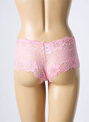 Shorty finition dentelle rose ROSA JUNIO femme
