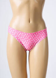 Tanga finition dentelle rose ROSA JUNIO femme