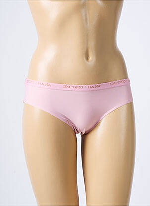 Culotte tissage satiné rose HANA femme