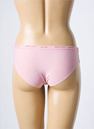Culotte tissage satiné rose HANA femme