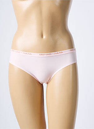 Culotte tissage satiné rose HANA femme