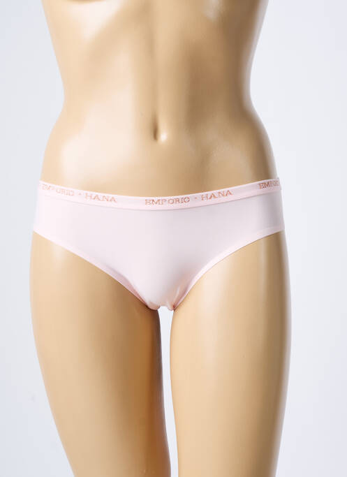 Culotte tissage satiné rose HANA femme