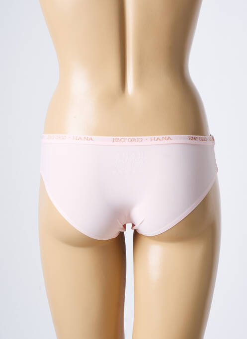 Culotte tissage satiné rose HANA femme