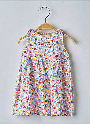 Robe mi-longue sans manche sans manche blanc DU PAREIL AU MÊME fille
