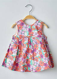 Robe mi-longue sans manche sans manche rouge DU PAREIL AU MÊME fille