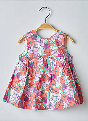 Robe mi-longue sans manche sans manche rouge DU PAREIL AU MÊME fille