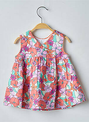 Robe mi-longue sans manche sans manche rouge DU PAREIL AU MÊME fille