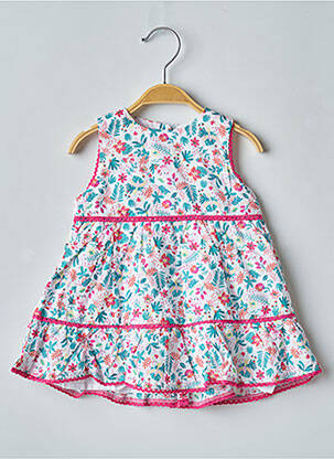 Robe mi-longue sans manche sans manche blanc DU PAREIL AU MÊME fille
